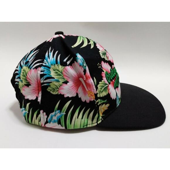 Floral Hat Cap Adjustable Birds Resort Tropical Colorful Vacation Fishing - Picture 3 of 5